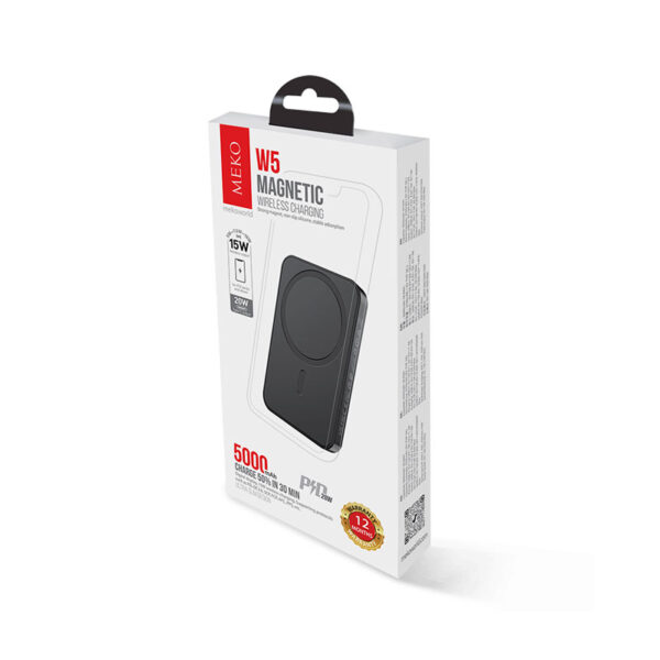 Meko W5 PD 20W 5000mAh Magnetic Wireless Charging Power Bank